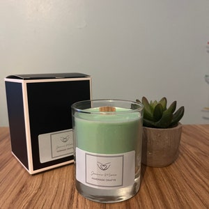 Peppermint Cream Scented Soy Wax Candle