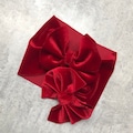 Red Velvet Bow christmas Head Wrap Solid color For baby Girl Bow HeadWraps Nylon Headbands Clip Valentines Holiday Love Winter Velour