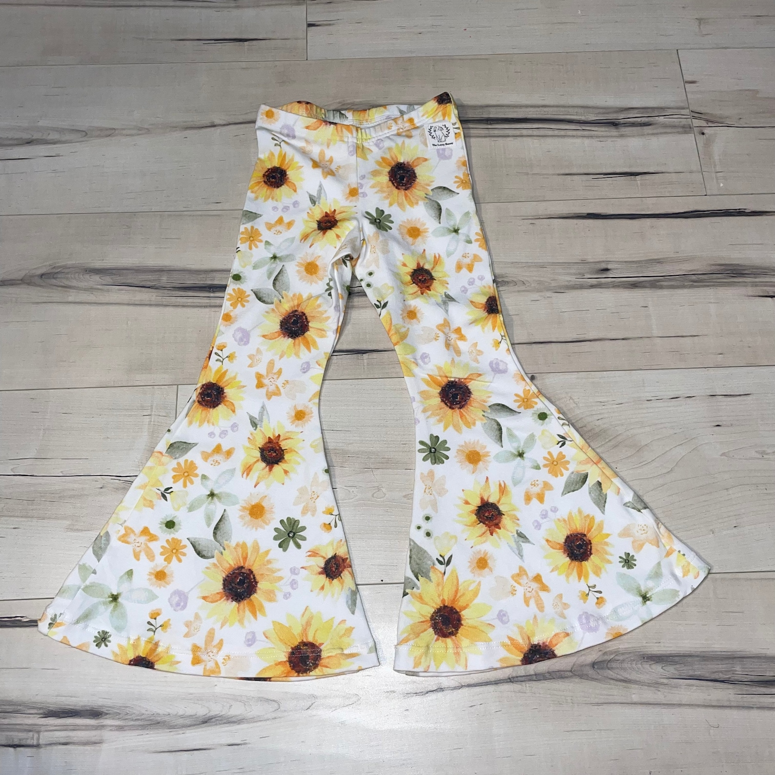 Sunflower Bell Bottom Pants Floral Sun Flower Wide leg fall Etsy