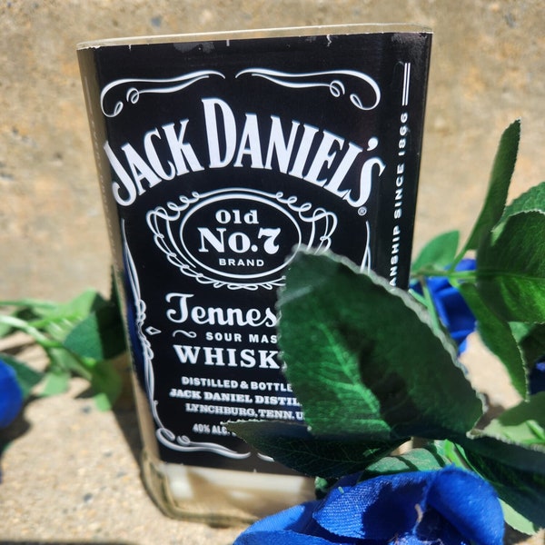 Jack Daniels Candle from a Recycled Whiskey Bottle (available in many scents)