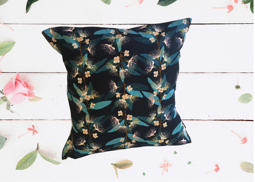 Blue Gum Australiana Cushion Cover Etsy