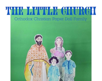 Livro de bonecas de papel ortodoxa da pequena igreja, download instantâneo