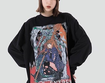 oversized sweater anime girl