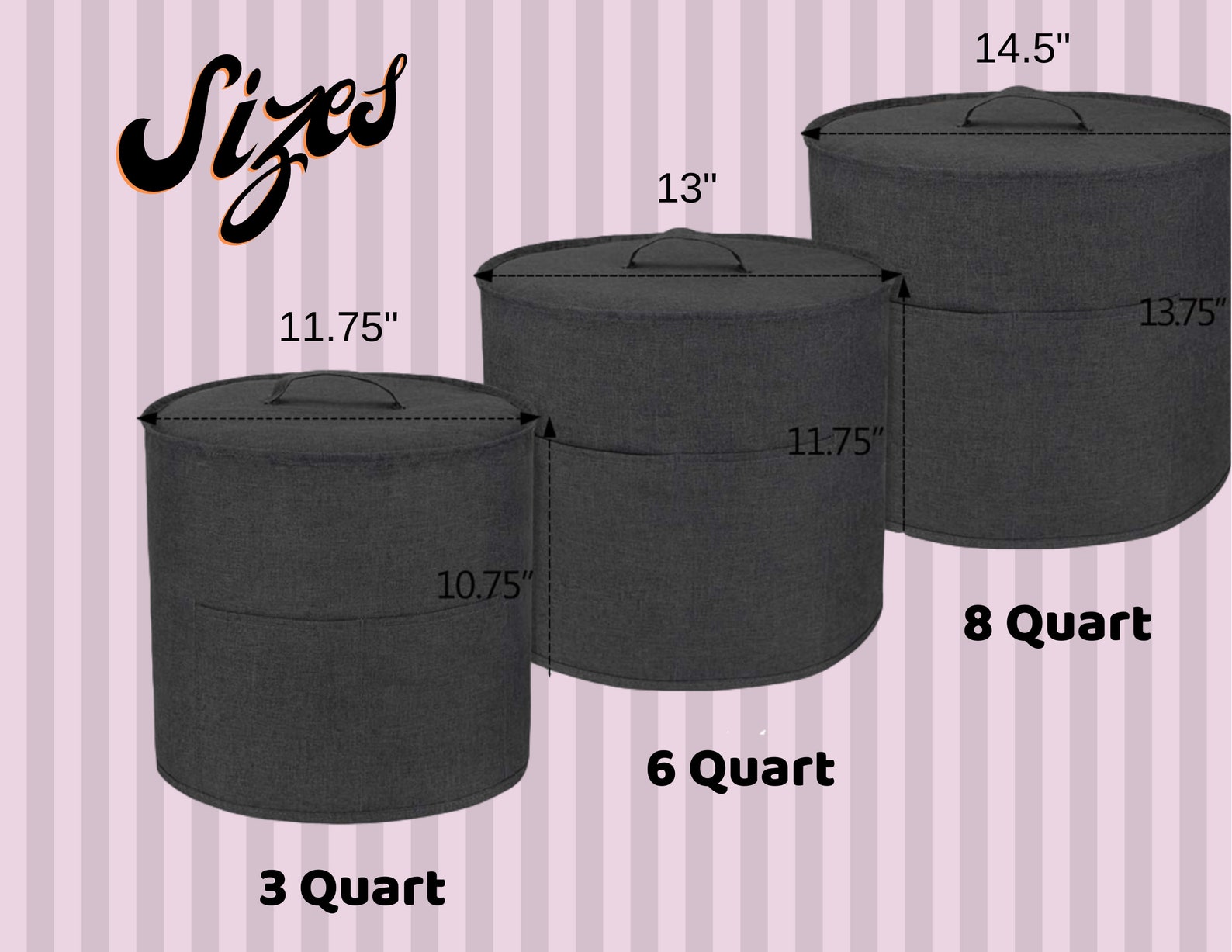 Instant Pot Dust Cover With Pockets Retro Kitchen Sassy Home Cook Dust