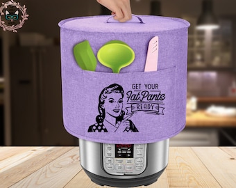 Instant Pot Dust Cover with Pockets- Retro Kitchen - Sassy Home Cook - Dust Cover - Appliance Cover