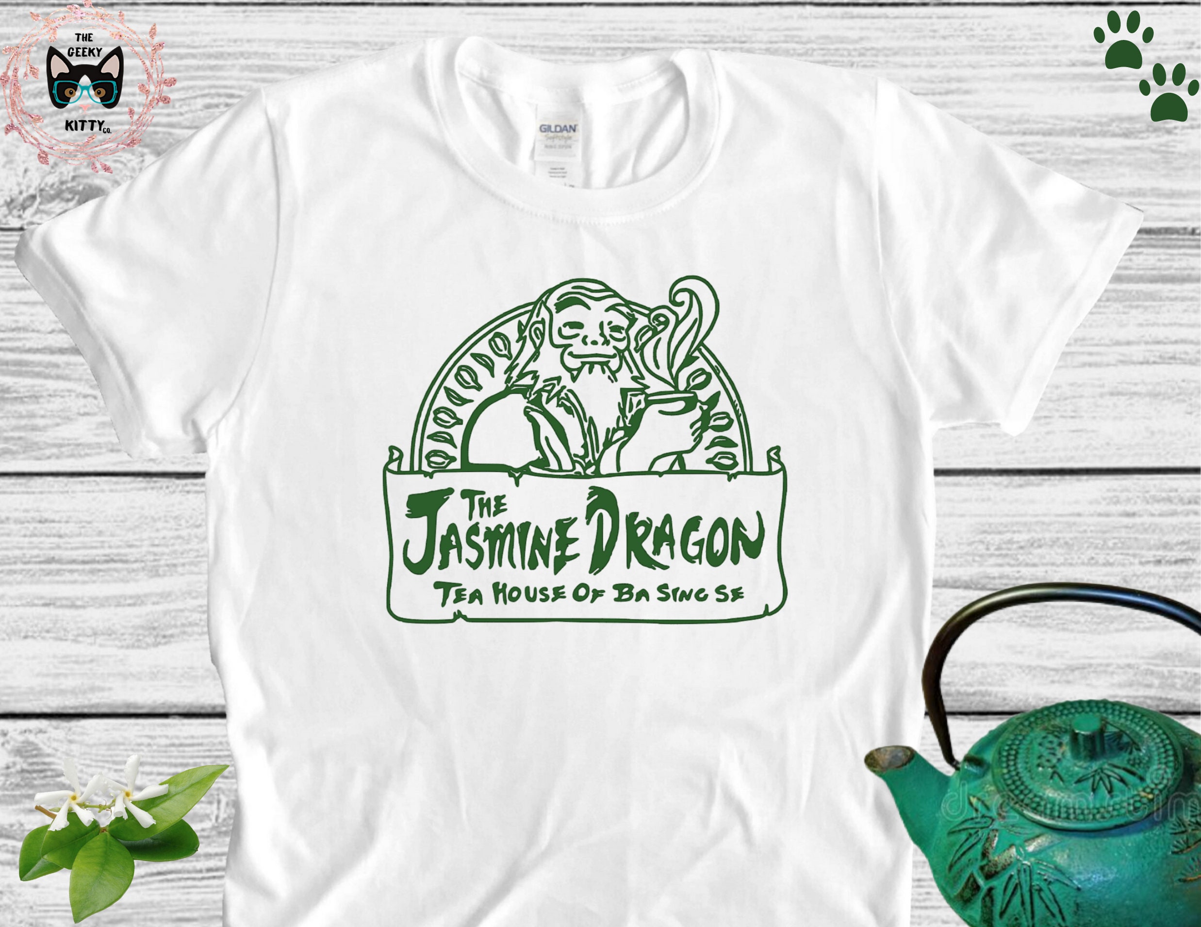 Unisex T-Shirt The Jasmine Dragon Tea House Shirts For Men Women Cool T Shirts 