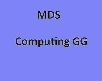 Easy MDS GG Computing Tool - For MDS Coordinators