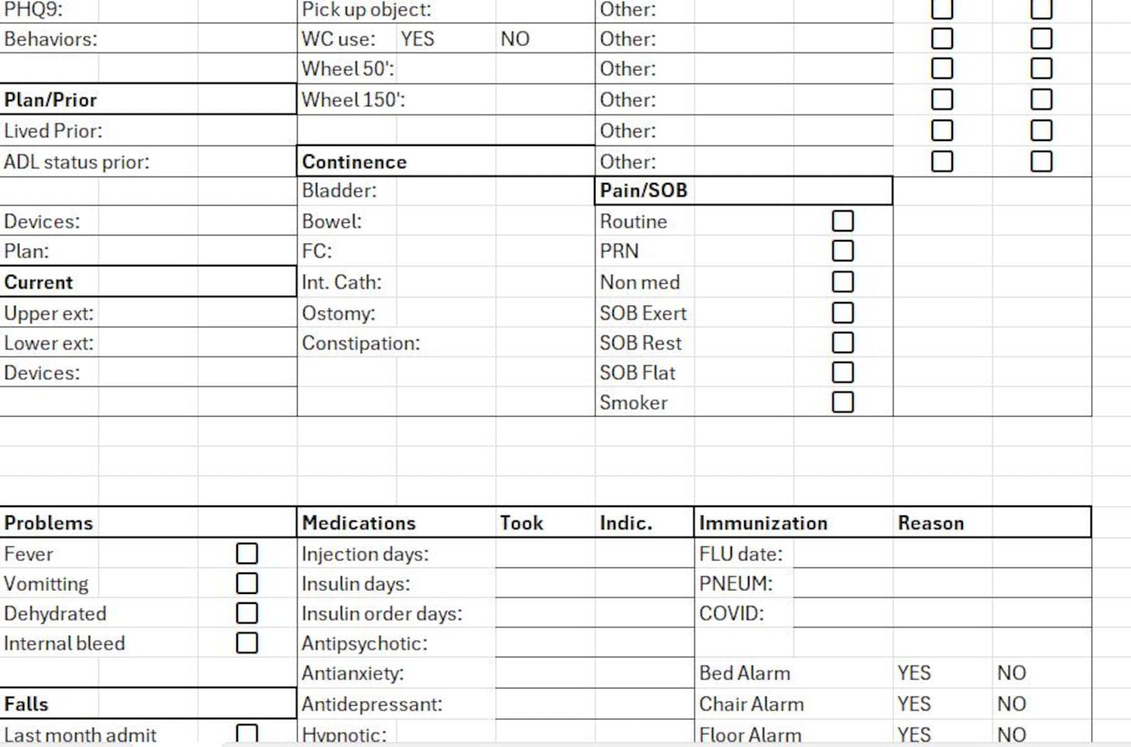 MDS Collection Sheet - Skilled Nursing PDPM Tool (digital Download ...