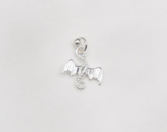 Sterling silver Gunnar dragon pendant