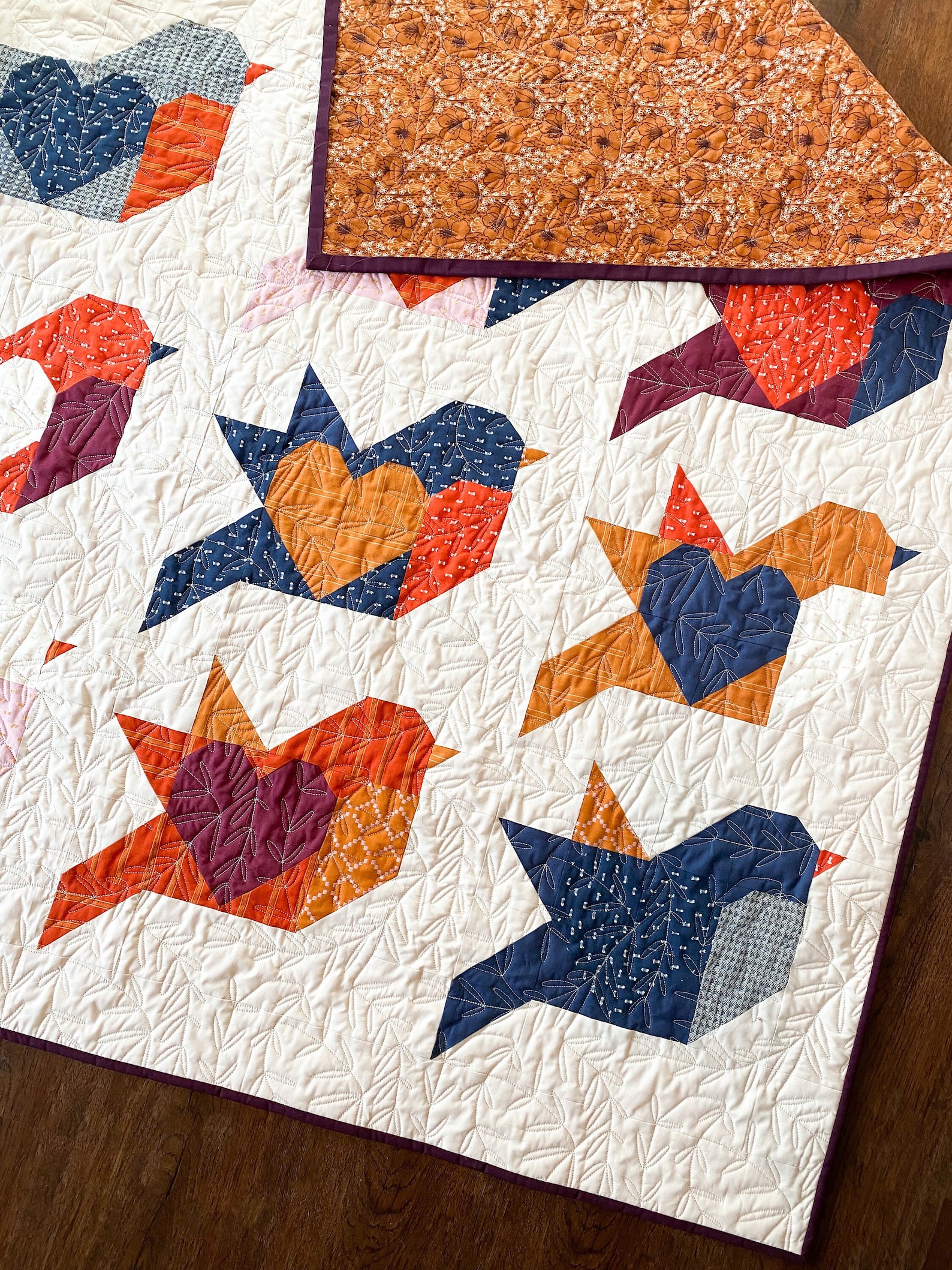 Love Birds Quilt PDF Pattern Etsy