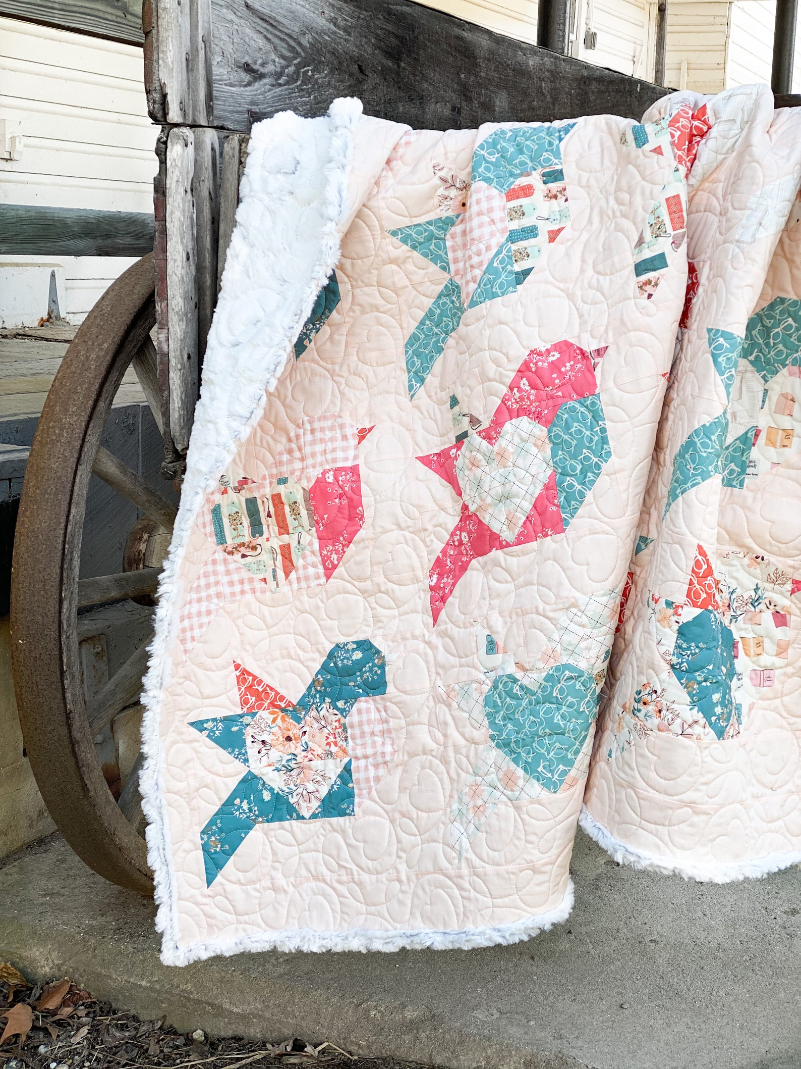 Love Birds Quilt PDF Pattern Etsy