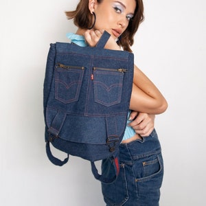 Vintage Levi's Bag, Denim Bag, Levi's Big E, 1960s Bag, Book Vintage Levi's Bag, Denim Bag, Levi's Big E, 1960s Bag, Book