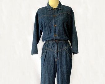Vintage Montgomery Ward Power House Teal Denim Work
