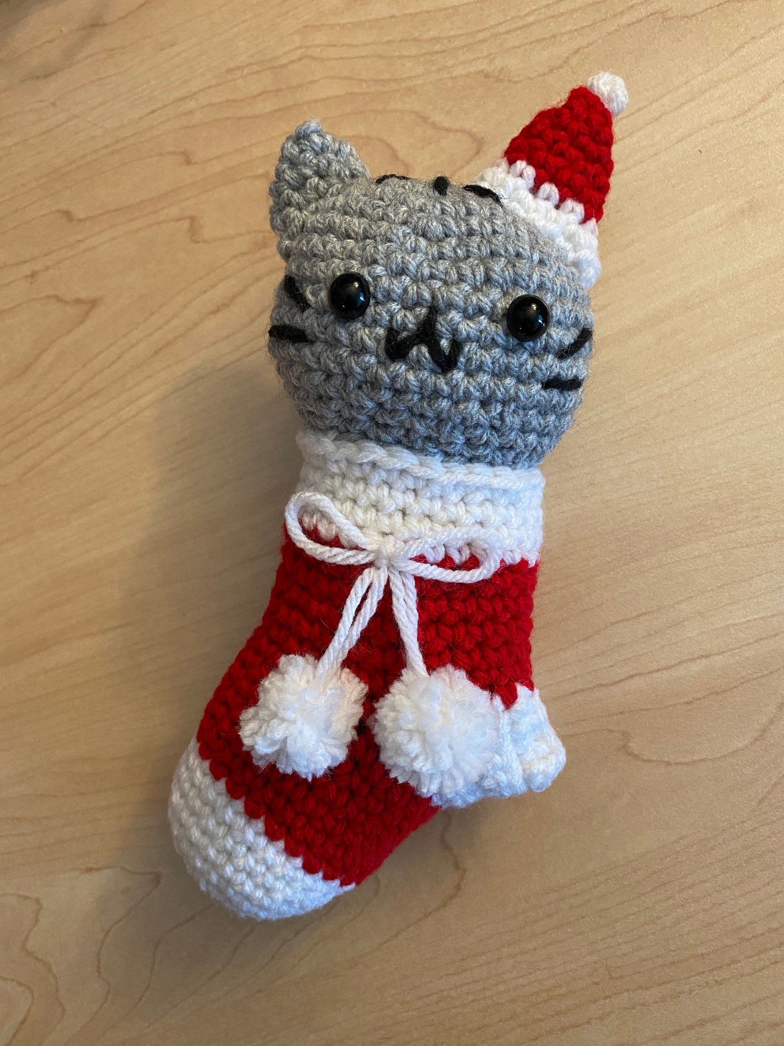Christmas Stocking Cat Amigurumi Pattern  Etsy