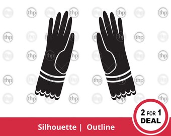 Lange Handschuhe Clipart Etsy