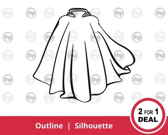 superhero cape clipart