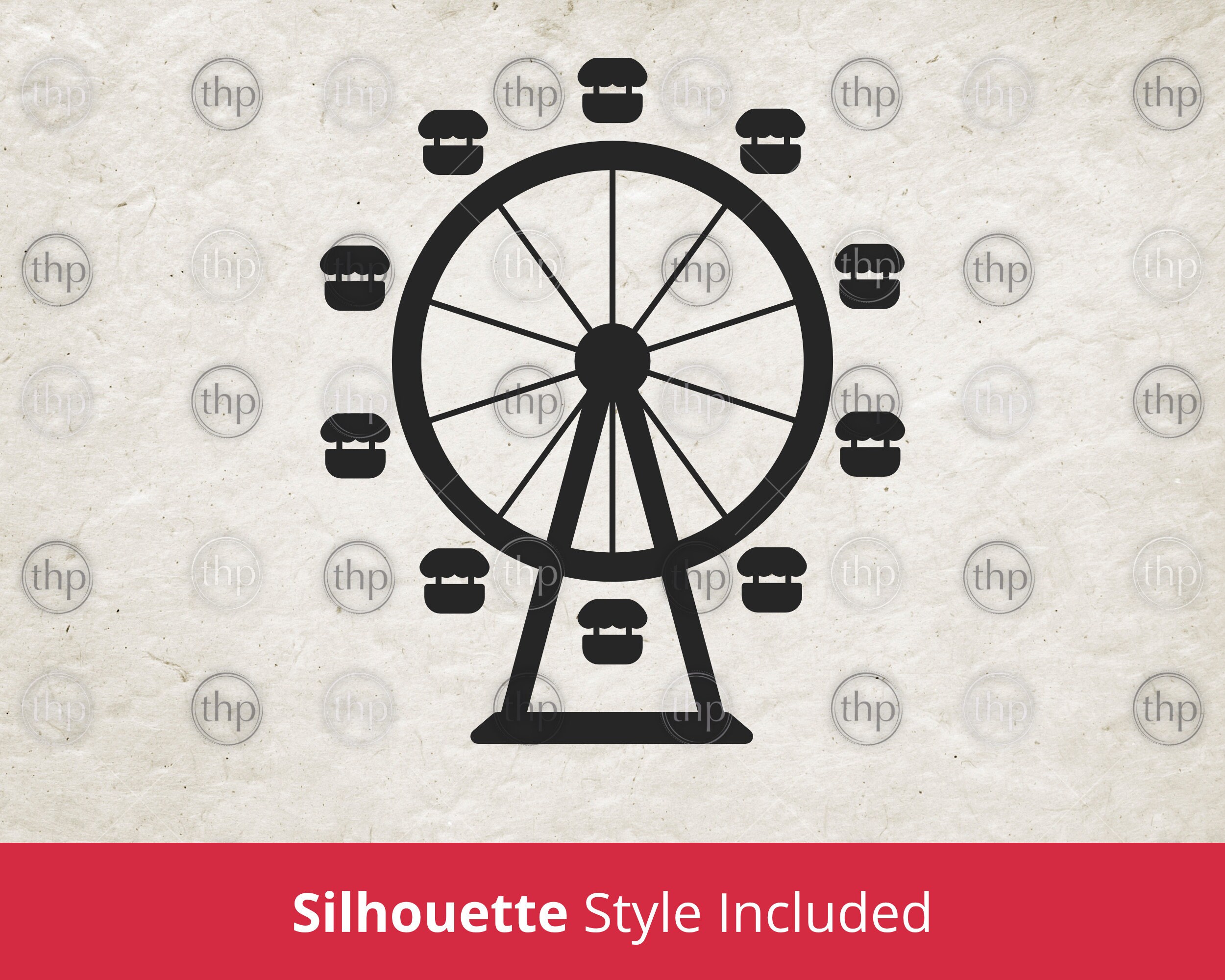Fair Rides Svg Ferris Wheel SVG EPS PNG - Joy Ride, Funfair, Fun, Outdoor, Circus ...