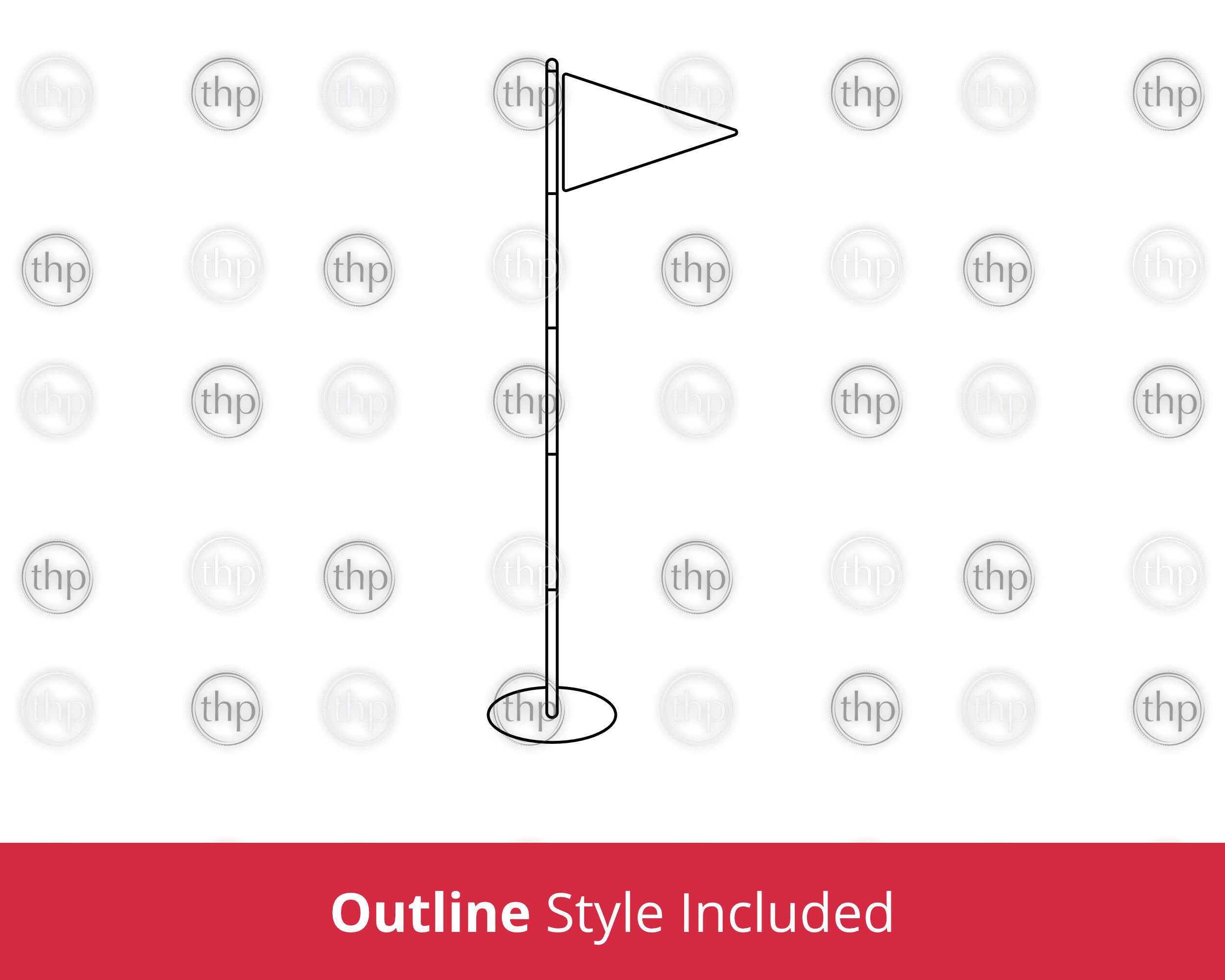 Golf Flag SVG Golf Flag Svg Flag Svg Golf Svg Golf svg Etsy