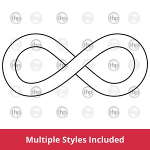 Infinity Symbol SVG EPS PNG Infinite Loop Bundle in Purple, Gold ...