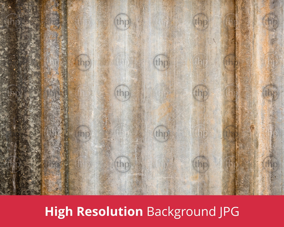 Corrugated Metal Wallpaper Rusted Metal Background - Etsy