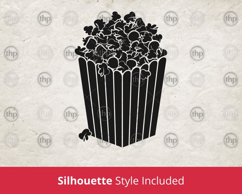 Popcorn SVG Popcorn Box Svg Movie Theatre Popcorn Svg Fast Etsy UK