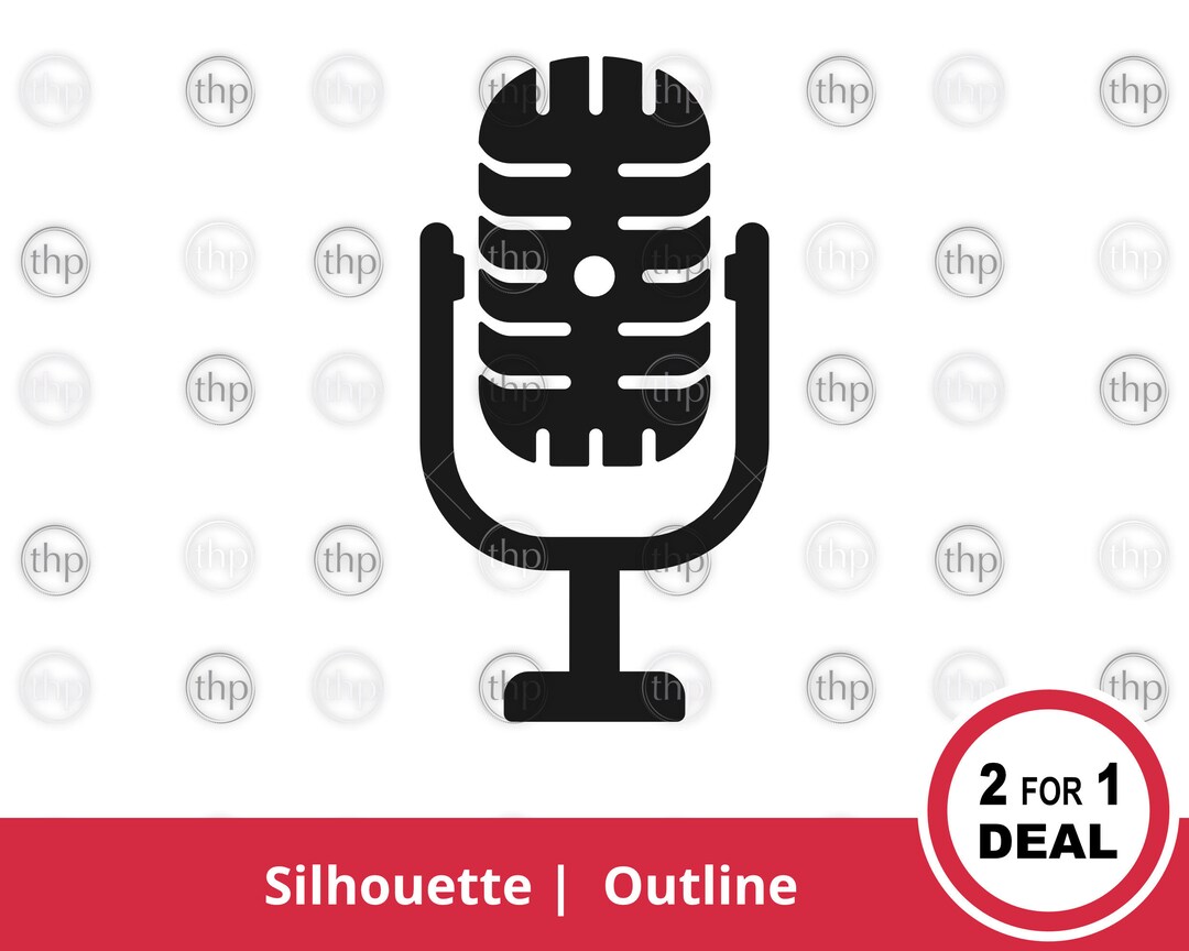 Microphone SVG Mic Svg, Radio Svg, Recording Studio Svg, Microphone