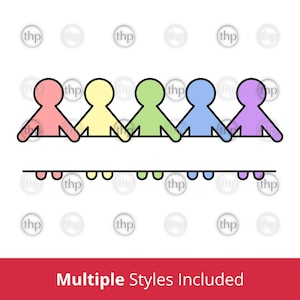 Kindergarten SVG JPG PNG - School, Child Care, Sign, Banner, Community, Cooperation, Unity, Teamwork, Family, Kids Clipart, People Cut Files