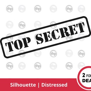 Top secret timbre SVG - signe top secret Svg, Svg top secret, clipart très secret, très secret tampon en caoutchouc, top secret coupe fichiers & EPS PNG
