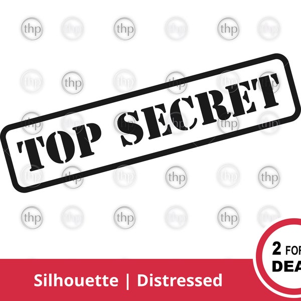 Top Secret Stamp SVG - Top Secret Sign Svg, Top Secret Svg, Top Secret Clipart, Top Secret Rubber Stamp, Top Secret Cut Files & EPS PNG