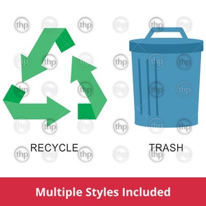 Etiquetas de símbolos de reciclaje SVG EPS PNG - Signo de reciclaje, papelera, papelera, basura, basura, imágenes prediseñadas de reciclaje, archivos cortados de reciclaje