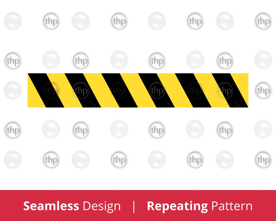 Caution Tape SVG Repeating Pattern, Seamless Svg, Construction Tape Svg