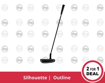 Golf Putter SVG - Putter svg, Golfschläger svg, Golf svg, Golf-Svg, Golfer-Svg, Golf Putter Clipart Vektor, Golf Putter Schnittdateien & EPS PNG
