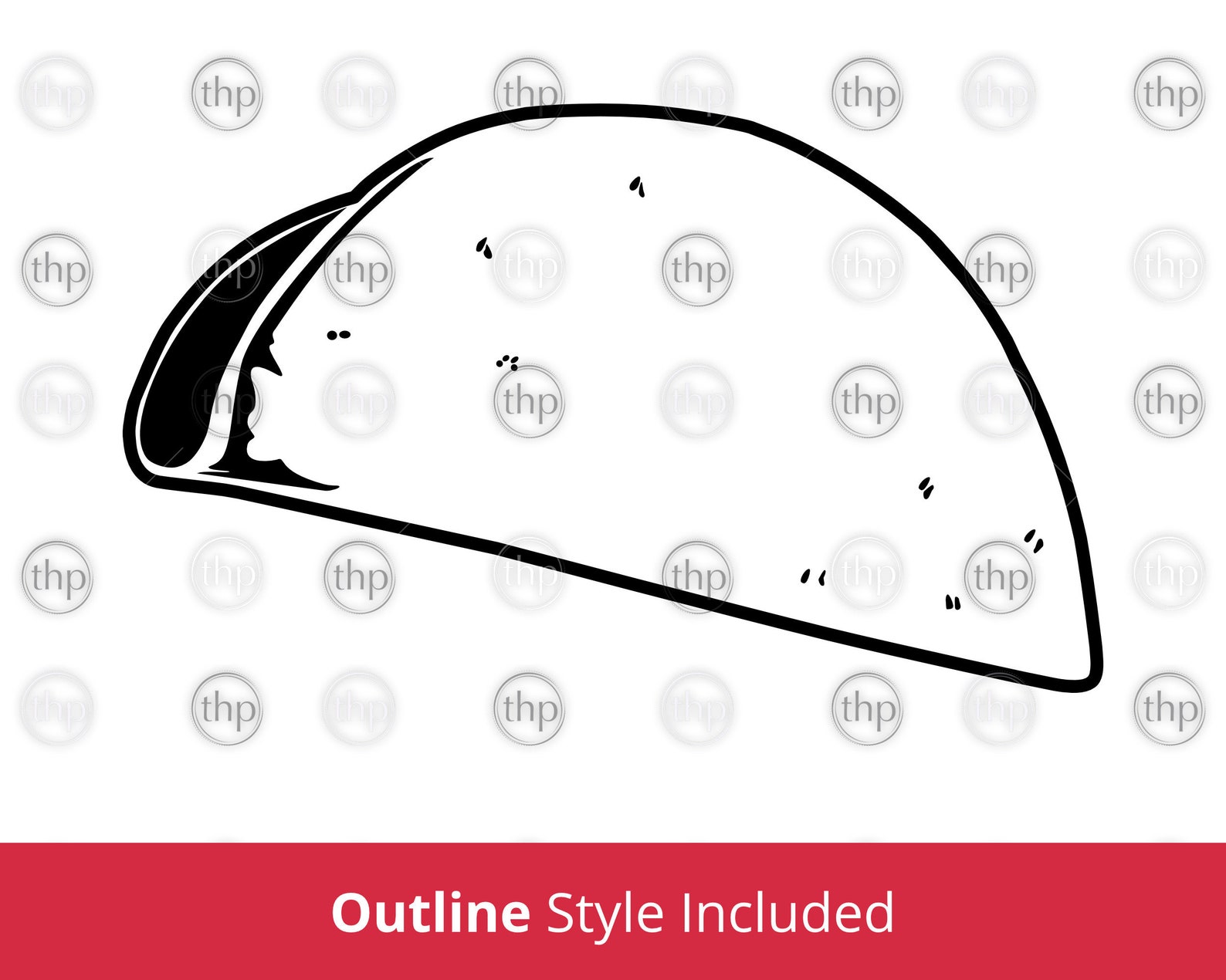 Taco SVG Mexican Taco Svg Taco Shell Outline Svg Taco Etsy Canada