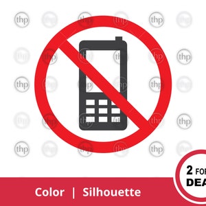 No Phones SVG - No Cell Phones Svg, No Phones Sign Svg, No Mobile Phones Svg, Phones Banned Clipart, No Phones Cut Files & EPS PNG