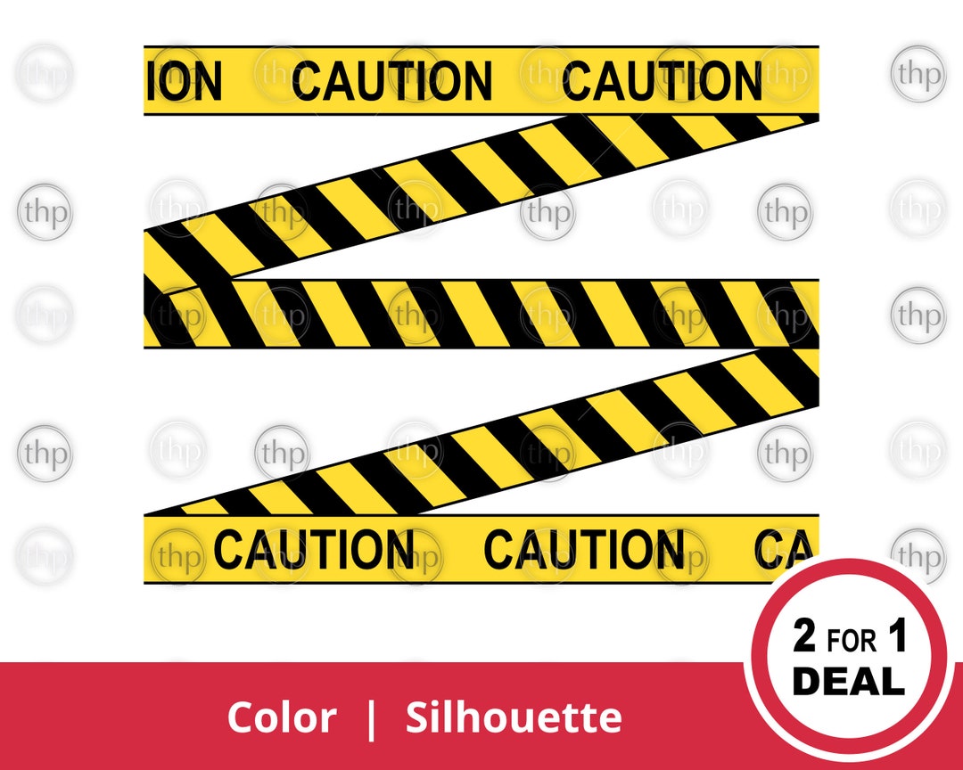Caution Tape SVG Caution Sign Svg, Warning Svg, Construction Tape Svg