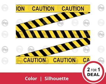 Caution Tape SVG - Caution Sign Svg, Warning Svg, Construction Tape Svg, Quarantine Tape Svg, Caution Tape Clipart, Caution Tape & EPS PNG