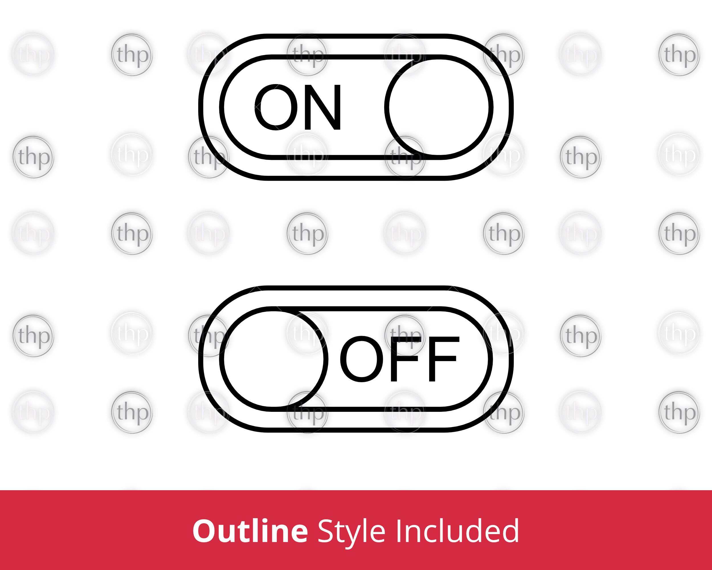 Toggle Switch SVG on off Switch Svg on off Svg on off - Etsy Canada