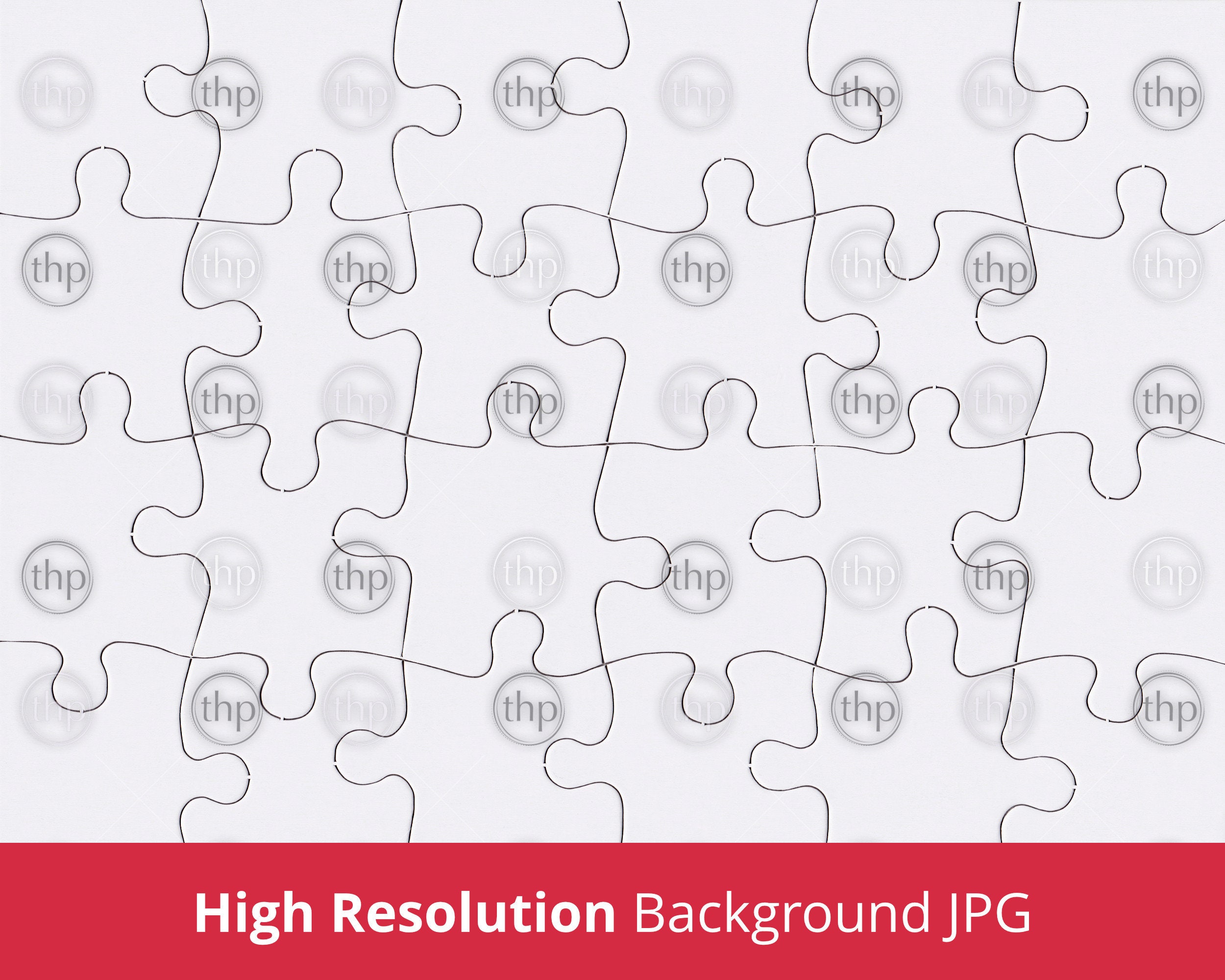 Jigsaw Puzzle Blank Jigsaw Puzzle by THP Creative - Pixels