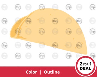 Taco SVG - Mexican Taco Svg, Taco Shell Outline Svg, Taco Stand Svg, Tacos Svg, Taco Tuesday Svg, Taco Clipart Vector, Taco Cut File EPS PNG