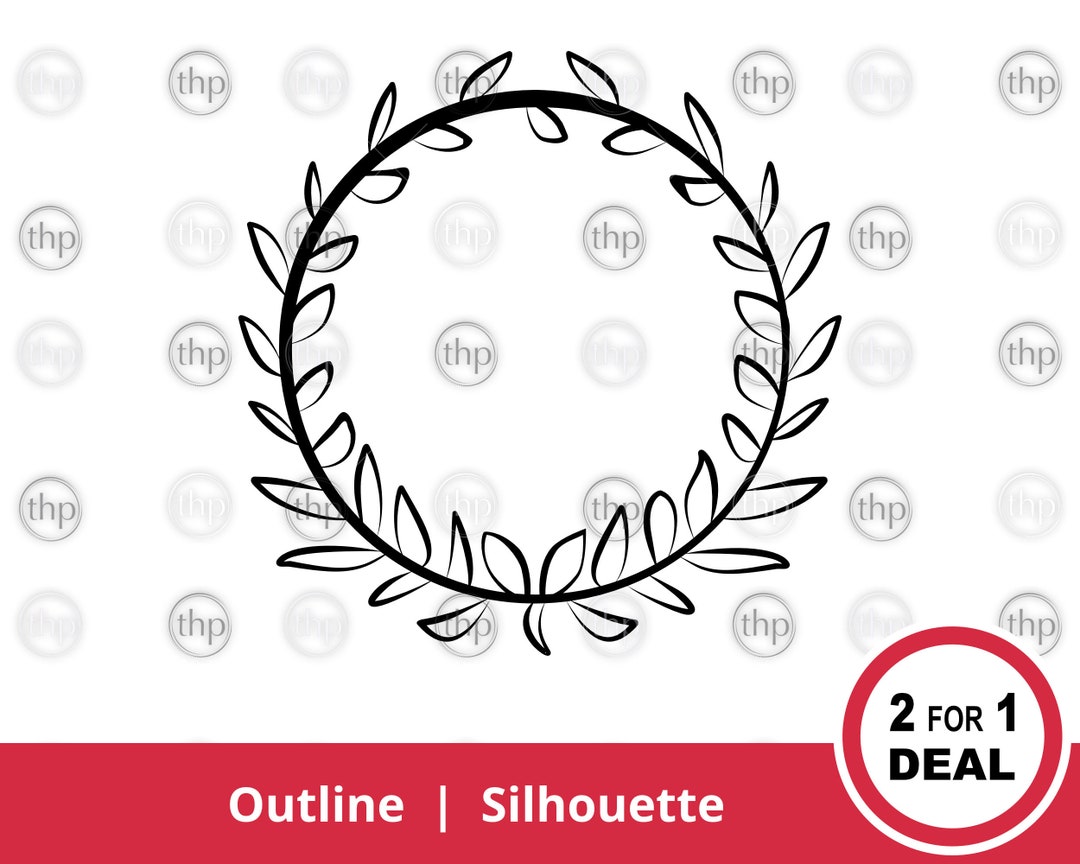 Floral Wreath SVG Wreath Svg Flourish Svg Circle Svg - Etsy