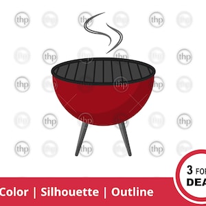 Grill SVG - BBQ Svg, Barbecue Svg, Barbeque Svg, Grilling Svg, Cooking Svg, Grill Clipart, Charcoal Grill Svg, Bbq Grill Cut Files & Eps PNG