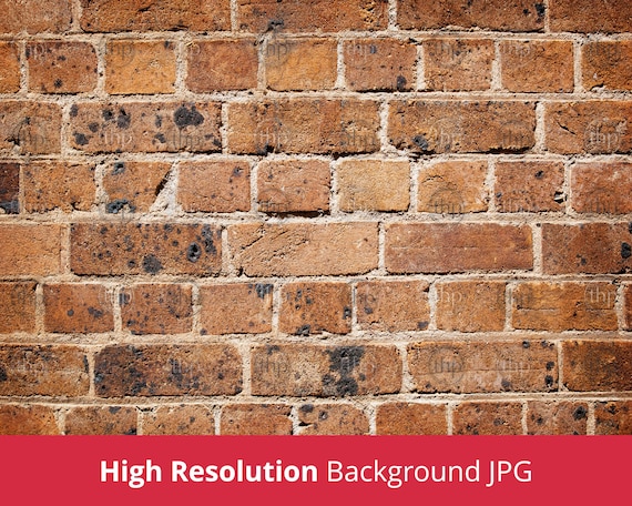 Brick Wall Background JPG Red Bricks Photo Brick Texture - Etsy