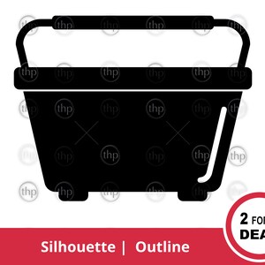 Bucket SVG - Water Bucket Svg, Cleaning Bucket Svg, Window Washer Svg, Window Cleaning Svg, Bucket Clipart, Bucket Cut File & EPS PNG