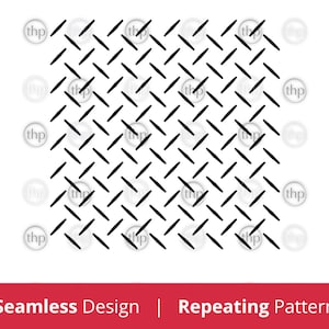 May include: Black and white seamless pattern with a repeating diamond shape design.
