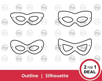 Superhero Masks SVG - Masks Svg, Superhero Svg, Super Hero Svg, Comic Book Svg, Cosplay Svg, Superhero Mask Clipart, Mask Cut Files EPS PNG