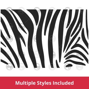 Motif rayures zébrées SVG PNG DXF - Fond imprimable