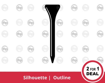 Golf Tee SVG - Golf Platz SVG, Abschlag, Tee Schmuck, Golf Schmuck, Golf Schmuck, Golfspieler Schmuck, Golf Tee Clipart Vektor, Golf Tee Schnittdatei & EPS PNG