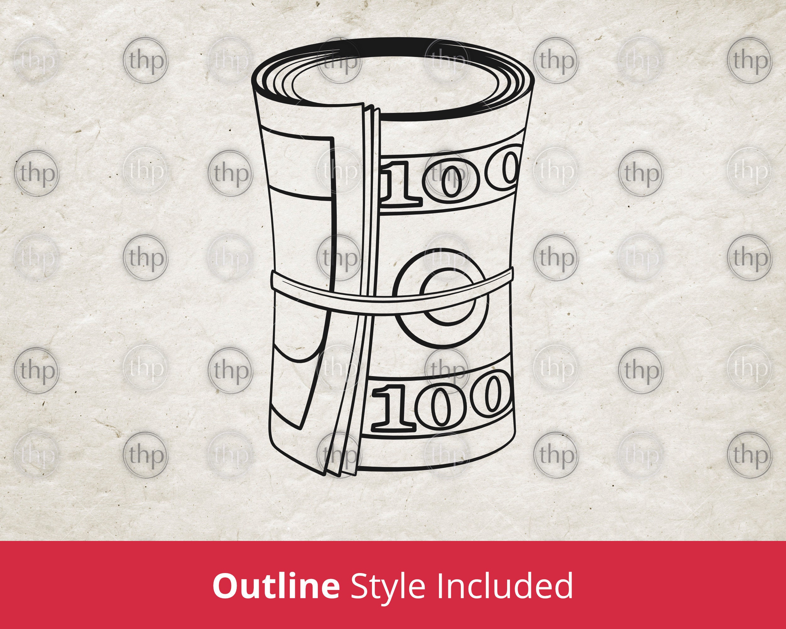 Money Roll SVG Money Svg Cash Svg Cash Roll Svg Dollar Etsy Canada