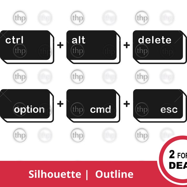 Ctrl Alt Del SVG - Ctrl Alt Delete Svg, Force Quit Svg, Keyboard Svg, Schlüssel svg, Technologie Svg, Pc, Mac, Quit Cut Dateien & EPS PNG