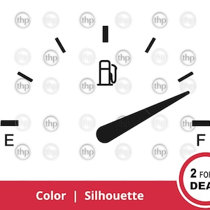 Fuel Gauge SVG - Gas Gauge Svg, Empty Svg, Full Tank Svg, Fuel Tank Svg, Gas Tank Svg, Fuel Gauge Clipart, Fuel Gauge Cut Files & EPS PNG